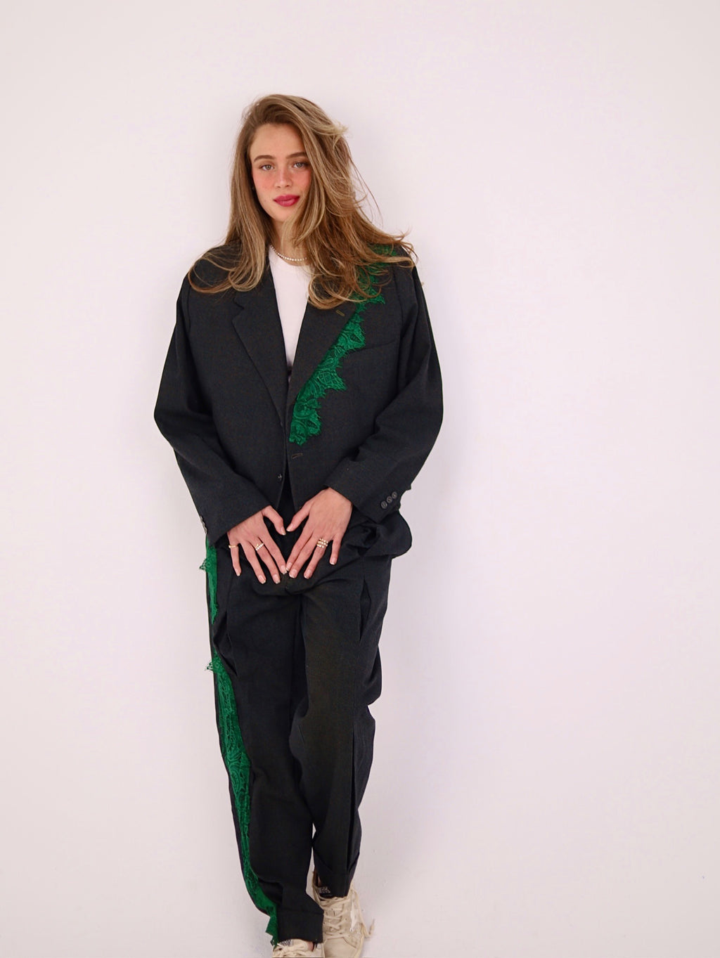 The GreenLine Lace Blazer