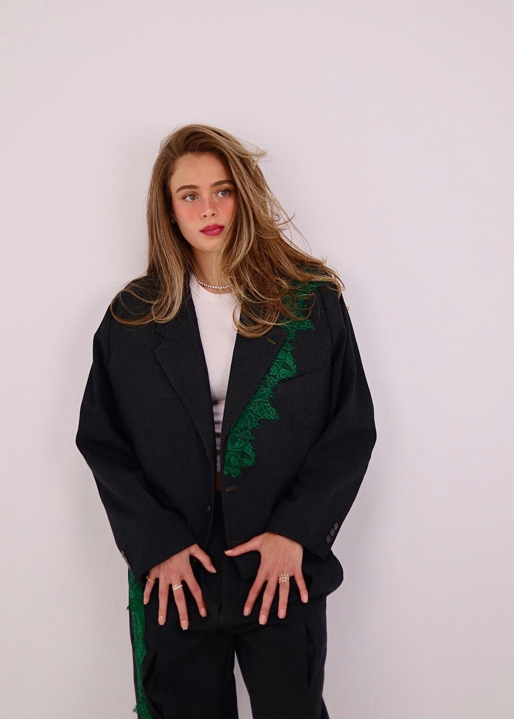 The GreenLine Lace Blazer